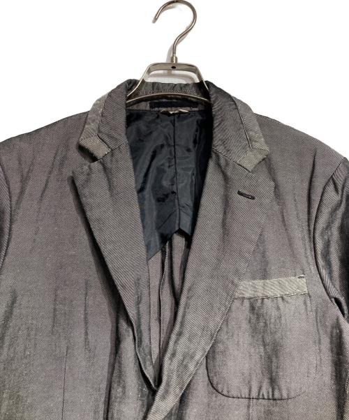 COMME des GARCONS HOMME DEUX（コムデギャルソン オム ドゥ）COMME des GARCONS HOMME DEUX (コムデギャルソン オム ドゥ) Tailored jacket/パイピングリネンテーラードジャケット グレー サイズ:XSの古着・服飾アイテム