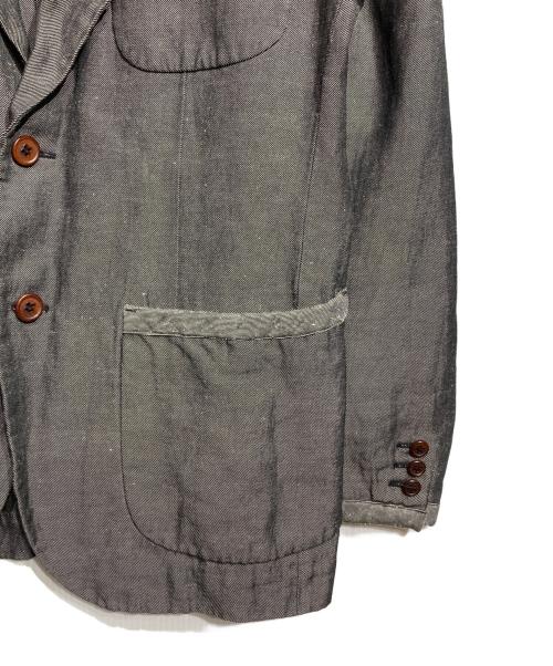 COMME des GARCONS HOMME DEUX（コムデギャルソン オム ドゥ）COMME des GARCONS HOMME DEUX (コムデギャルソン オム ドゥ) Tailored jacket/パイピングリネンテーラードジャケット グレー サイズ:XSの古着・服飾アイテム