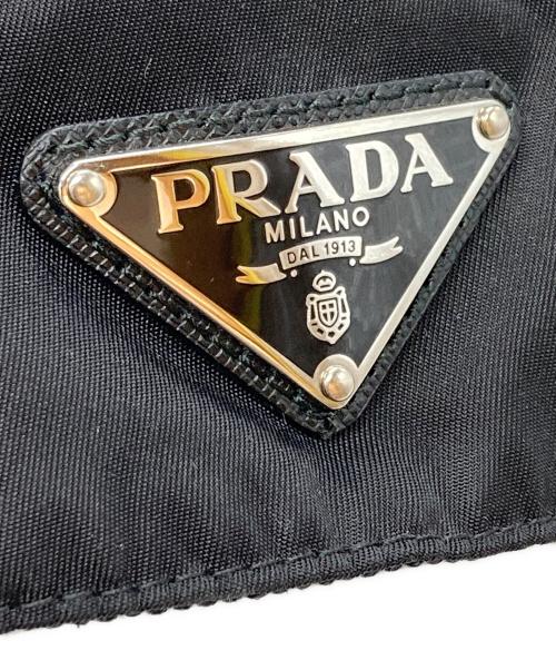 PRADA（プラダ）PRADA (プラダ) ナイロンベースボールキャップ ブラック サイズ:XLの古着・服飾アイテム