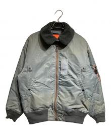 BEAMS（ビームス）の古着「ビッグ フェード ミリタリーブルゾン/Oversized Faded Military Blouson」｜カーキ