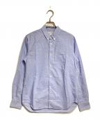 COMME des GARCONS SHIRTコムデギャルソンシャツ）の古着「ボーダーストライプシャツ/border striped shirt」｜ブルー