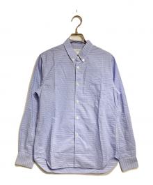 COMME des GARCONS SHIRT（コムデギャルソンシャツ）の古着「ボーダーストライプシャツ/border striped shirt」｜ブルー