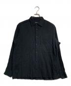ISSEY MIYAKE MENイッセイミヤケメン）の古着「シワプリーツ加工シャツ/長袖シャツ」｜ブラック