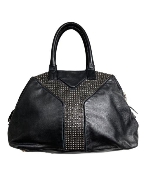 Yves Saint Laurent（イヴサンローラン）Yves Saint Laurent (イヴサンローラン) イージーロックスタッズレザーバッグ ブラックの古着・服飾アイテム