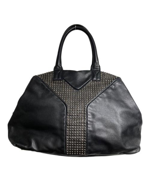 Yves Saint Laurent（イヴサンローラン）Yves Saint Laurent (イヴサンローラン) イージーロックスタッズレザーバッグ ブラックの古着・服飾アイテム