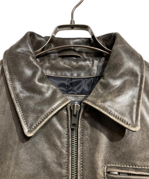 Liugoo Leathers（リューグーレザーズ）Liugoo Leathers (リューグーレザーズ) VaLLet 01 SINGLE RIDERS JACKET/シングルライダースジャケット ブラウン サイズ:LLの古着・服飾アイテム