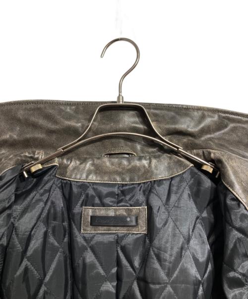 Liugoo Leathers（リューグーレザーズ）Liugoo Leathers (リューグーレザーズ) VaLLet 01 SINGLE RIDERS JACKET/シングルライダースジャケット ブラウン サイズ:LLの古着・服飾アイテム