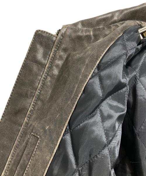 Liugoo Leathers（リューグーレザーズ）Liugoo Leathers (リューグーレザーズ) VaLLet 01 SINGLE RIDERS JACKET/シングルライダースジャケット ブラウン サイズ:LLの古着・服飾アイテム