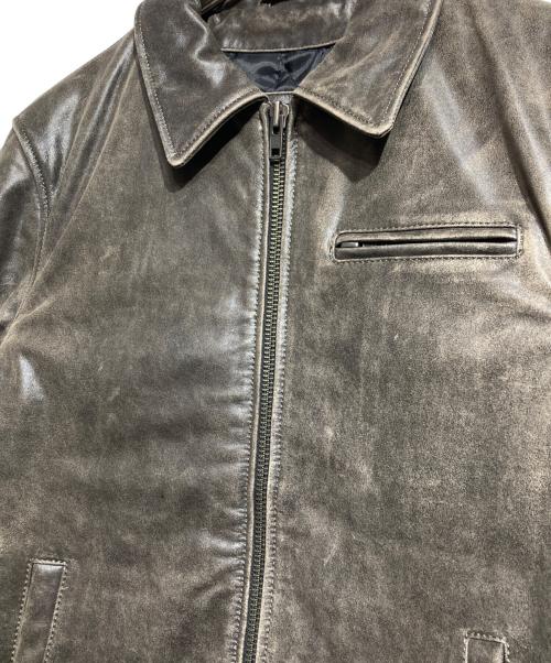 Liugoo Leathers（リューグーレザーズ）Liugoo Leathers (リューグーレザーズ) VaLLet 01 SINGLE RIDERS JACKET/シングルライダースジャケット ブラウン サイズ:LLの古着・服飾アイテム