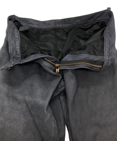 KUSHITANI（クシタニ）KUSHITANI (クシタニ) レザースキニーパンツ/Leather skinny pants グレー サイズ:32の古着・服飾アイテム