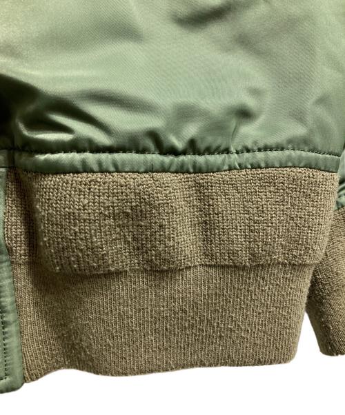 sacai（サカイ）sacai (サカイ) MA-1ドッキングボンバージャケット/MA-1 Docking Bomber Jacket グリーン サイズ:2の古着・服飾アイテム