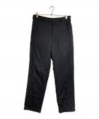 BLACK COMME des GARCONSブラックコムデギャルソン）の古着「ポリエステル縮絨ドッキングパンツ」｜ブラック