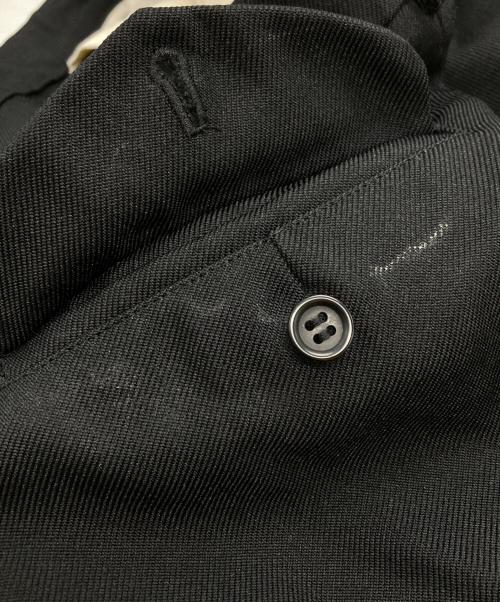 BLACK COMME des GARCONS（ブラックコムデギャルソン）BLACK COMME des GARCONS (ブラックコムデギャルソン) ポリエステル縮絨ドッキングパンツ ブラック サイズ:Lの古着・服飾アイテム