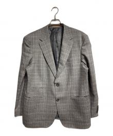 BOSS（ボス）の古着「チェックテーラードジャケット/Check Tailored Jacket」｜グレー