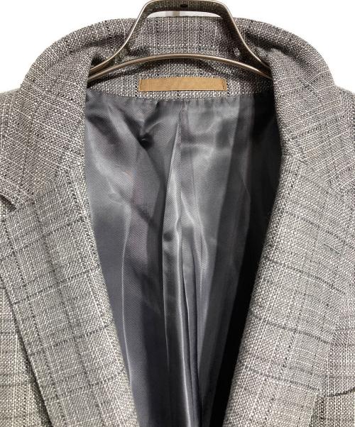 BOSS（ボス）BOSS (ボス) チェックテーラードジャケット/Check Tailored Jacket グレー サイズ:54の古着・服飾アイテム