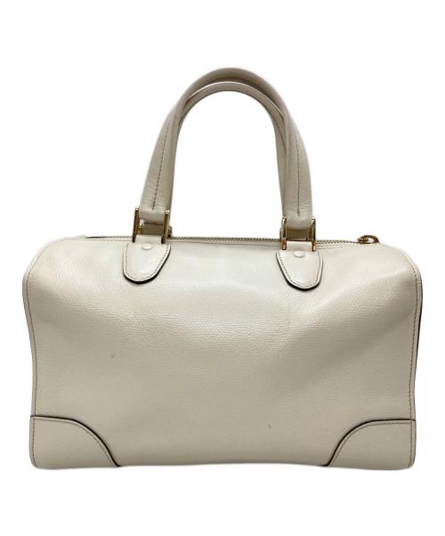 Valextra（ヴァレクストラ）Valextra (ヴァレクストラ) バビラボストンバッグ/Babila Boston Bag ホワイトの古着・服飾アイテム