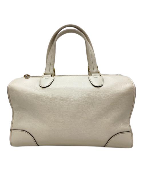 Valextra（ヴァレクストラ）Valextra (ヴァレクストラ) バビラボストンバッグ/Babila Boston Bag ホワイトの古着・服飾アイテム