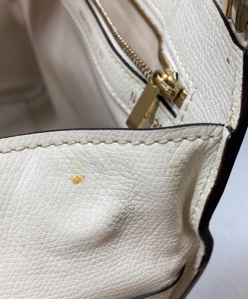 Valextra（ヴァレクストラ）Valextra (ヴァレクストラ) バビラボストンバッグ/Babila Boston Bag ホワイトの古着・服飾アイテム