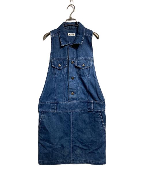 I.S. ISSEY MIYAKE（イッセイ ミヤケ）I.S. ISSEY MIYAKE (イッセイ ミヤケ) ノースリーブデニムワンピース/Sleeveless denim dress ネイビー サイズ:9の古着・服飾アイテム