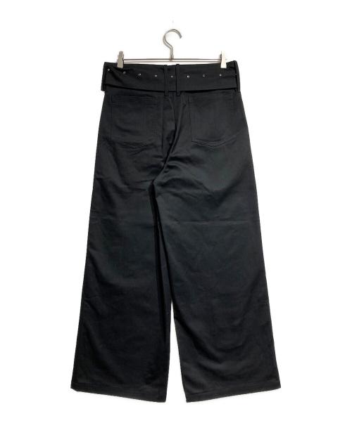 sairenssei（サイレンセイ）sairenssei (サイレンセイ) WIDE-BELT PLEATED PANTS/ワイドベルトプリ―テッドパンツ ブラック サイズ:Lの古着・服飾アイテム