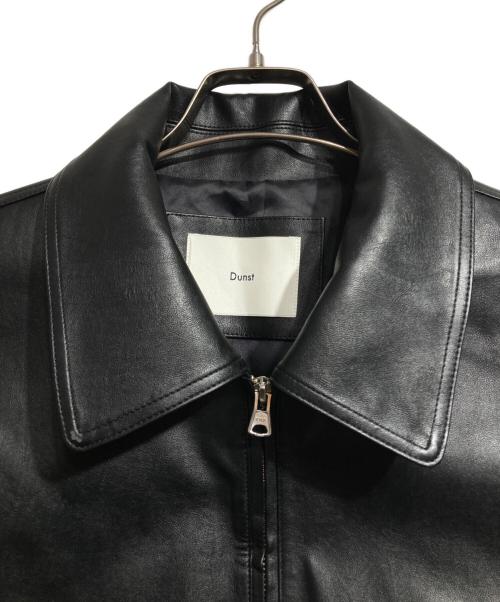 Dunst（ダンスト）Dunst (ダンスト) VEGAN LEATHER ZIP-UP-BLOUSON/ビーガンレザージップアップブルゾン ブラック サイズ:XLの古着・服飾アイテム