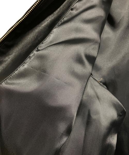 Dunst（ダンスト）Dunst (ダンスト) VEGAN LEATHER ZIP-UP-BLOUSON/ビーガンレザージップアップブルゾン ブラック サイズ:XLの古着・服飾アイテム