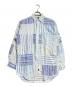 POLO COUNTRY（ポロカントリー）の古着「ストライプパッチワークシャツ/Stripe Patchwork Shirt」｜ブルー