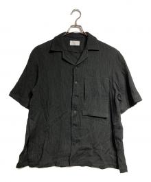 TAAKK（ターク）の古着「OPEN COLLAR SHIRTS/オープンカラーシャツ」｜ブラック