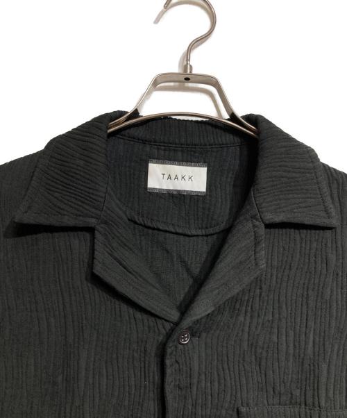 TAAKK（ターク）TAAKK (ターク) OPEN COLLAR SHIRTS/オープンカラーシャツ ブラック サイズ:3の古着・服飾アイテム