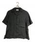 TAAKK（ターク）の古着「OPEN COLLAR SHIRTS/オープンカラーシャツ」｜ブラック