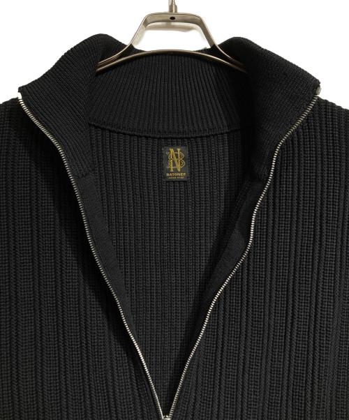 BATONER（バトナ―）BATONER (バトナ―) STUDIOUS (ステュディオス) 別注 OVERSIZE DRIVERS KNIT/ドライバーズニット ブラック サイズ:2の古着・服飾アイテム