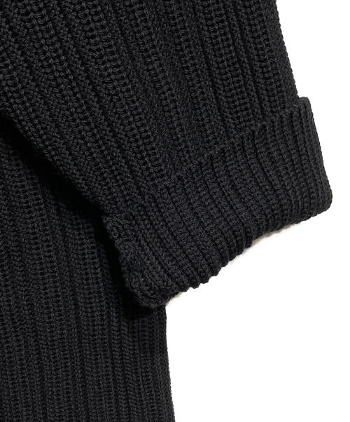 BATONER（バトナ―）BATONER (バトナ―) STUDIOUS (ステュディオス) 別注 OVERSIZE DRIVERS KNIT/ドライバーズニット ブラック サイズ:2の古着・服飾アイテム