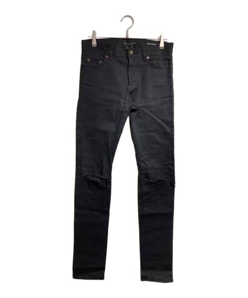 Saint Laurent Paris（サンローランパリ）Saint Laurent Paris (サンローランパリ) ダメージ加工スキニーデニムパンツ/Distressed Skinny Denim Pants ブラック サイズ:29の古着・服飾アイテム
