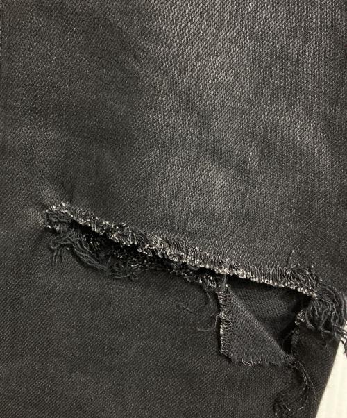 Saint Laurent Paris（サンローランパリ）Saint Laurent Paris (サンローランパリ) ダメージ加工スキニーデニムパンツ/Distressed Skinny Denim Pants ブラック サイズ:29の古着・服飾アイテム