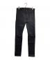 Saint Laurent Paris（サンローランパリ）の古着「ダメージ加工スキニーデニムパンツ/Distressed Skinny Denim Pants」｜ブラック
