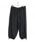 Yohji Yamamoto pour homme（ヨウジヤマモト プールオム）の古着「ウールギャババルーン紐パンツ/Wool Gabardine Balloon Drawstring Pants」｜ブラック