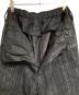 中古・古着 Yohji Yamamoto pour homme (ヨウジヤマモト プールオム) STRIPE COIN POCKET WIDE PANTS/ストライプ柄 コインポケット付き ワイドパンツ ブラック サイズ:3：32000円