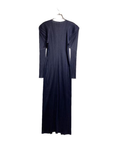 PLEATS PLEASE（プリーツプリーズ）PLEATS PLEASE (プリーツプリーズ) プリーツロングワンピース/Pleated long dress パープル サイズ:4の古着・服飾アイテム