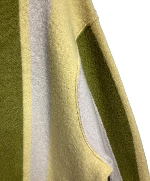 PERVERZE（パーバーズ）PERVERZE (パーバーズ) Blanket Coat/ブランケットコート ベージュ×オリーブ サイズ:FREEの古着・服飾アイテム