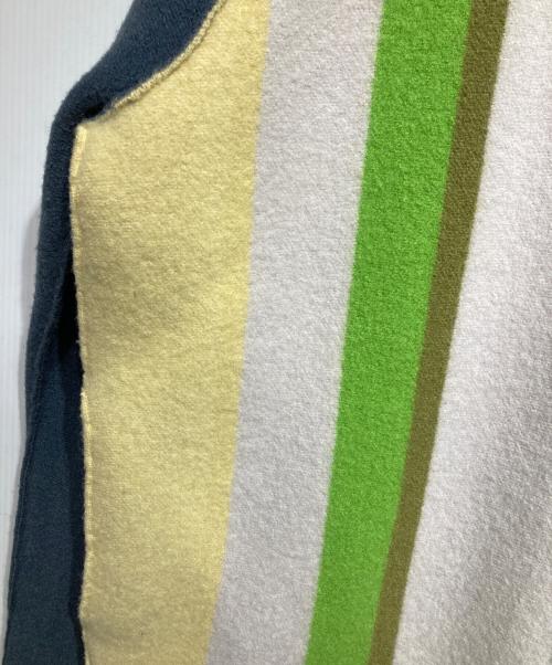 PERVERZE（パーバーズ）PERVERZE (パーバーズ) Blanket Coat/ブランケットコート ベージュ×オリーブ サイズ:FREEの古着・服飾アイテム