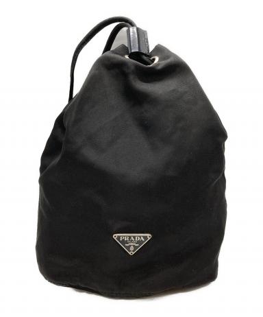 PRADA ナイロンポーチ 中古・古着通販】PRADA (プラダ) ナイロン巾着ポーチ/Nylon drawstring