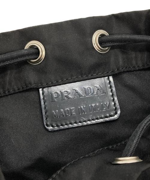 PRADA（プラダ）PRADA (プラダ) ナイロン巾着ポーチ/Nylon drawstring pouch ブラックの古着・服飾アイテム