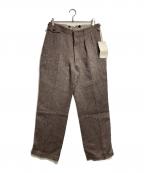 OLD JOE & Co.オールドジョー）の古着「DOUBLE-PLEATED DRAPE TROUSER/ブルプリーツ・ドレープトラウザーズ」｜ベージュ