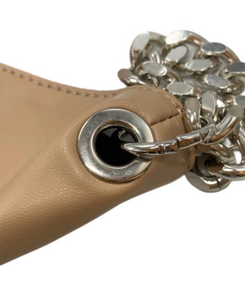 MM6 Maison Margiela（エムエムシックスメゾンマルジェラ）MM6 Maison Margiela (エムエムシックスメゾンマルジェラ) フェイクレザー トライアングル ショルダー バッグ/Triangle Shoulder Bag ベージュ サイズ:UNIの古着・服飾アイテム
