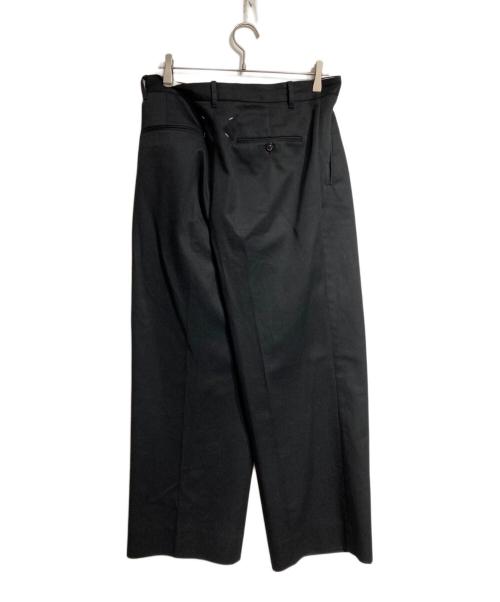 Maison Margiela（メゾンマルジェラ）Maison Margiela (メゾンマルジェラ) Wide Leg Tailored Trousers/ワイドレッグ テーラード トラウザーズ、あるいはワイドレッグ テーラードパンツ ブラック サイズ:48の古着・服飾アイテム