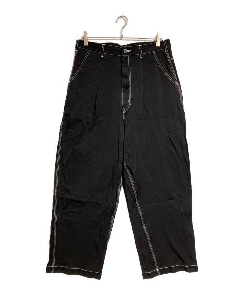 COMME des GARCONS HOMME（コムデギャルソン オム）COMME des GARCONS HOMME (コムデギャルソン オム) ナイロンスパンツイル 製品染パンツ/Nylon Pants ブラック サイズ:Mの古着・服飾アイテム