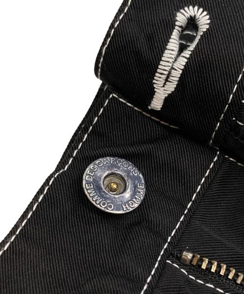 COMME des GARCONS HOMME（コムデギャルソン オム）COMME des GARCONS HOMME (コムデギャルソン オム) ナイロンスパンツイル 製品染パンツ/Nylon Pants ブラック サイズ:Mの古着・服飾アイテム