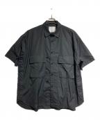 sacaiサカイ）の古着「Cotton Poplin Shirt/コットンポプリンシャツ」｜ブラック