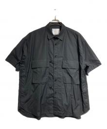 sacai（サカイ）の古着「Cotton Poplin Shirt/コットンポプリンシャツ」｜ブラック