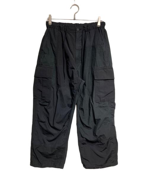 COMME des GARCONS HOMME（コムデギャルソン オム）COMME des GARCONS HOMME 綿ナイロンクロス×多素MIXカーゴパンツ/Cotton Nylon Cloth x Multi-Material Mix Cargo Pants ブラック×グレー サイズ:Sの古着・服飾アイテム